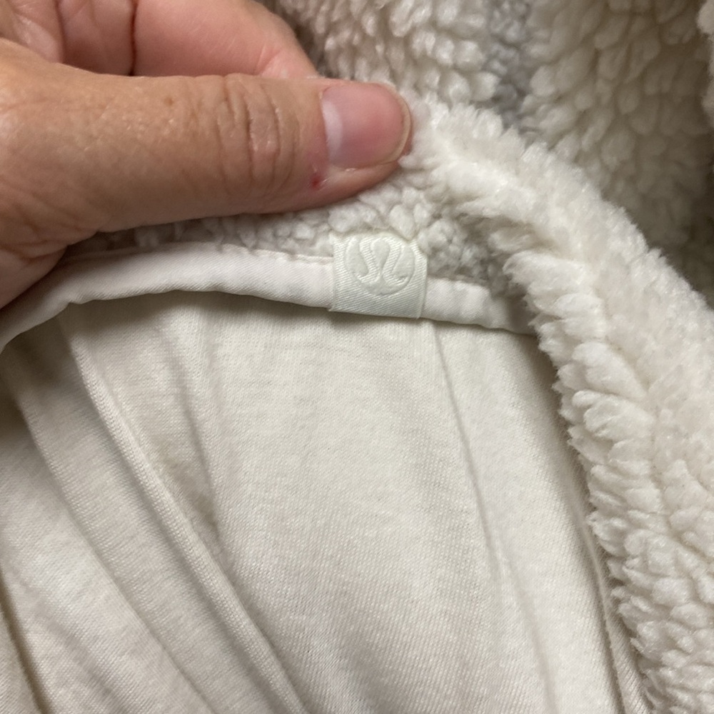 Lululemon collarless fleece zip up jacket size 10 - Picture 4 of 6